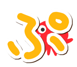 Octopus Sticker (Hiragana version2) sticker #15146338