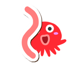 Octopus Sticker (Hiragana version2) sticker #15146345
