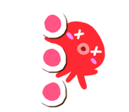 Octopus Sticker (Hiragana version2) sticker #15146346
