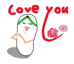 A pair of slippers -now on stage! sticker #15146370