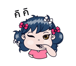 Miss Bow, happy funny girl, love you. sticker #15146692