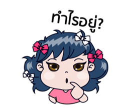 Miss Bow, happy funny girl, love you. sticker #15146707