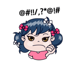 Miss Bow, happy funny girl, love you. sticker #15146710