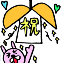 rabbit's loose everyday conversation sticker #15149182