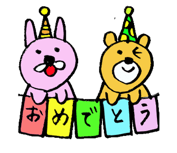 rabbit's loose everyday conversation sticker #15149187