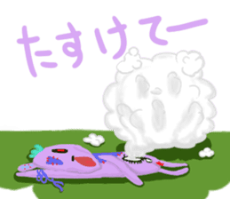 Friend's zombie sticker-Friend's bear- sticker #15149435