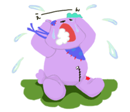 Friend's zombie sticker-Friend's bear- sticker #15149437