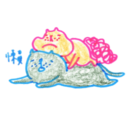 Squirrel and Cat sticker #15150036