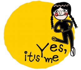 Mimi in black (Eng) sticker #15150116