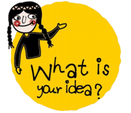 Mimi in black (Eng) sticker #15150130