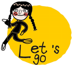 Mimi in black (Eng) sticker #15150132