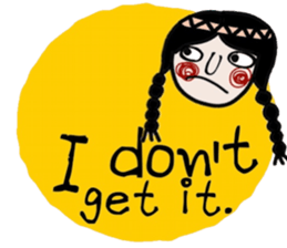 Mimi in black (Eng) sticker #15150134