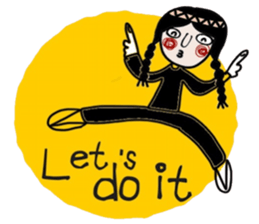 Mimi in black (Eng) sticker #15150141