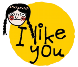 Mimi in black (Eng) sticker #15150148