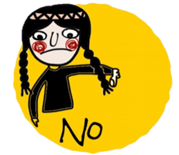 Mimi in black (Eng) sticker #15150152