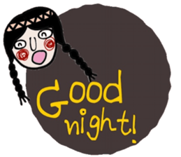 Mimi in black (Eng) sticker #15150155