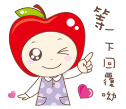 Lovely apple sticker #15150303