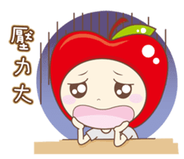 Lovely apple sticker #15150321