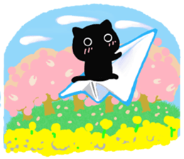 Large font size sticker & pastel & cat sticker #15151068