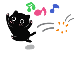 Large font size sticker & pastel & cat sticker #15151070