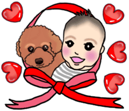 YUTAN the Toy Poodle sticker #15151995