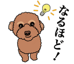 YUTAN the Toy Poodle sticker #15152009