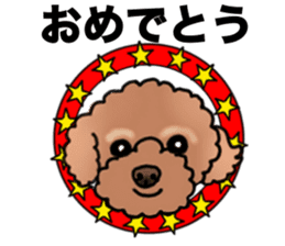 YUTAN the Toy Poodle sticker #15152013