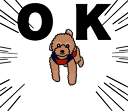 YUTAN the Toy Poodle sticker #15152018