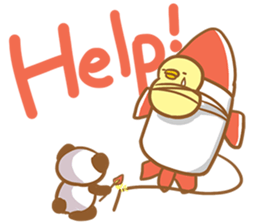 Cute chickens is mad! sticker #15152039