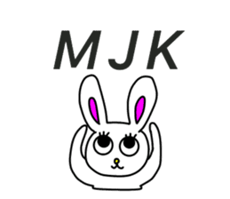 Usashi,with the words of today. sticker #15152695