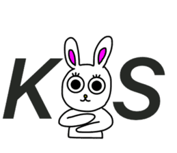 Usashi,with the words of today. sticker #15152698