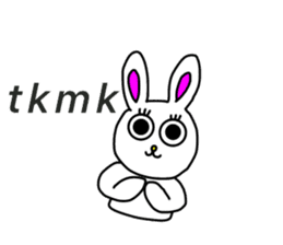 Usashi,with the words of today. sticker #15152707