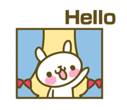 Rabbit's English sticker sticker #15153092