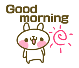 Rabbit's English sticker sticker #15153093