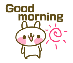 Rabbit's English sticker sticker #15153093