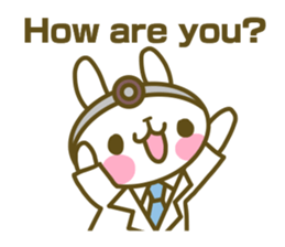 Rabbit's English sticker sticker #15153095