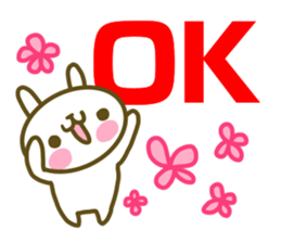 Rabbit's English sticker sticker #15153096