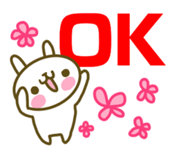 Rabbit's English sticker sticker #15153096