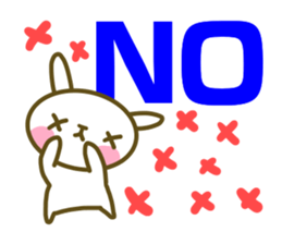 Rabbit's English sticker sticker #15153097