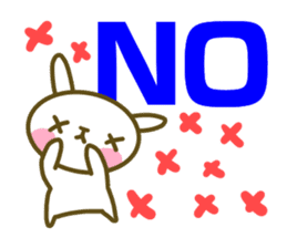 Rabbit's English sticker sticker #15153097