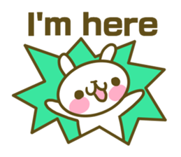 Rabbit's English sticker sticker #15153098