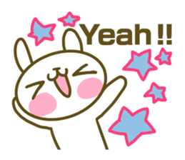 Rabbit's English sticker sticker #15153100