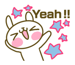 Rabbit's English sticker sticker #15153100