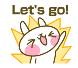 Rabbit's English sticker sticker #15153104