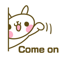 Rabbit's English sticker sticker #15153105