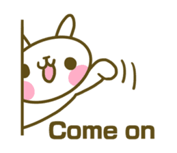 Rabbit's English sticker sticker #15153105