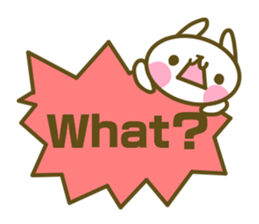 Rabbit's English sticker sticker #15153108