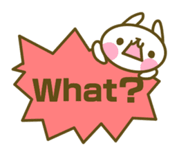 Rabbit's English sticker sticker #15153108