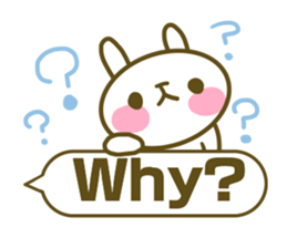 Rabbit's English sticker sticker #15153109