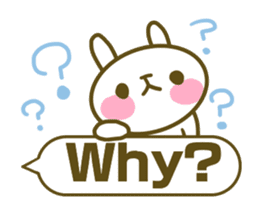 Rabbit's English sticker sticker #15153109